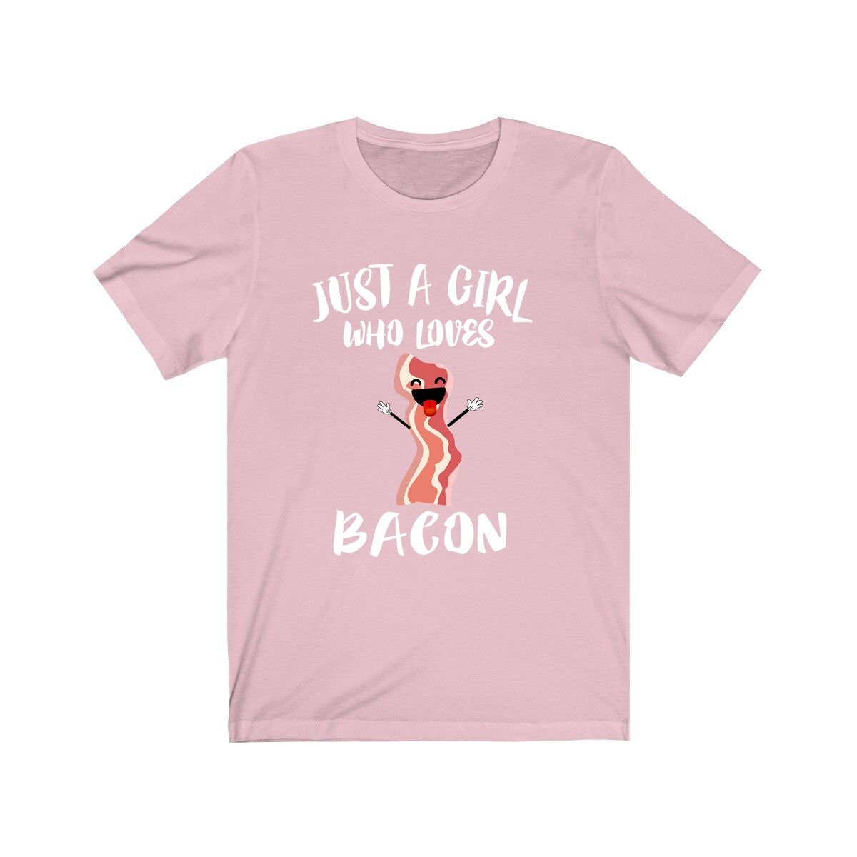 Just A Girl Who Loves Bacon Food Shirt, Bacon Lover Gift, Lover Adult Toddler Infant Kids Gift T-Shirt Image 2