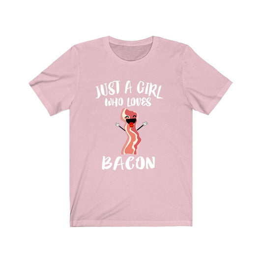 Just A Girl Who Loves Bacon Food Shirt - bacon print design