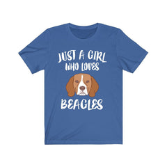 Just A Girl Who Loves Beagles Dogs Shirt - Beagle print design