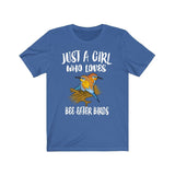 Just A Girl Who Loves Bee eater Shirt, Birds Birding Shirt, Girl Bird Gift, Animal Lover Adult Toddler Infant Kids Gift T-Shirt Image 4