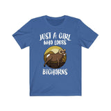Just A Girl Who Loves Bighorns Sheep Shirt, Bighorn Lover Gift, Animal Lover Adult Toddler Infant Kids Gift T-Shirt Image 3