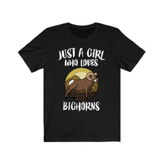 Bighorn Sheep T-Shirt for Girls - bighorn sheep print design