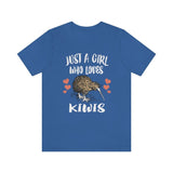 Just A Girl Who Loves Kiwis Birds Shirt, Kiwi Bird Lover Shirt, Birding Gift, Bird Shirt, Adult Kids Animal T-Shirt Image 3