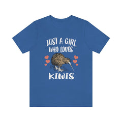Just A Girl Who Loves Kiwis Birds Shirt - kiwi bird print design