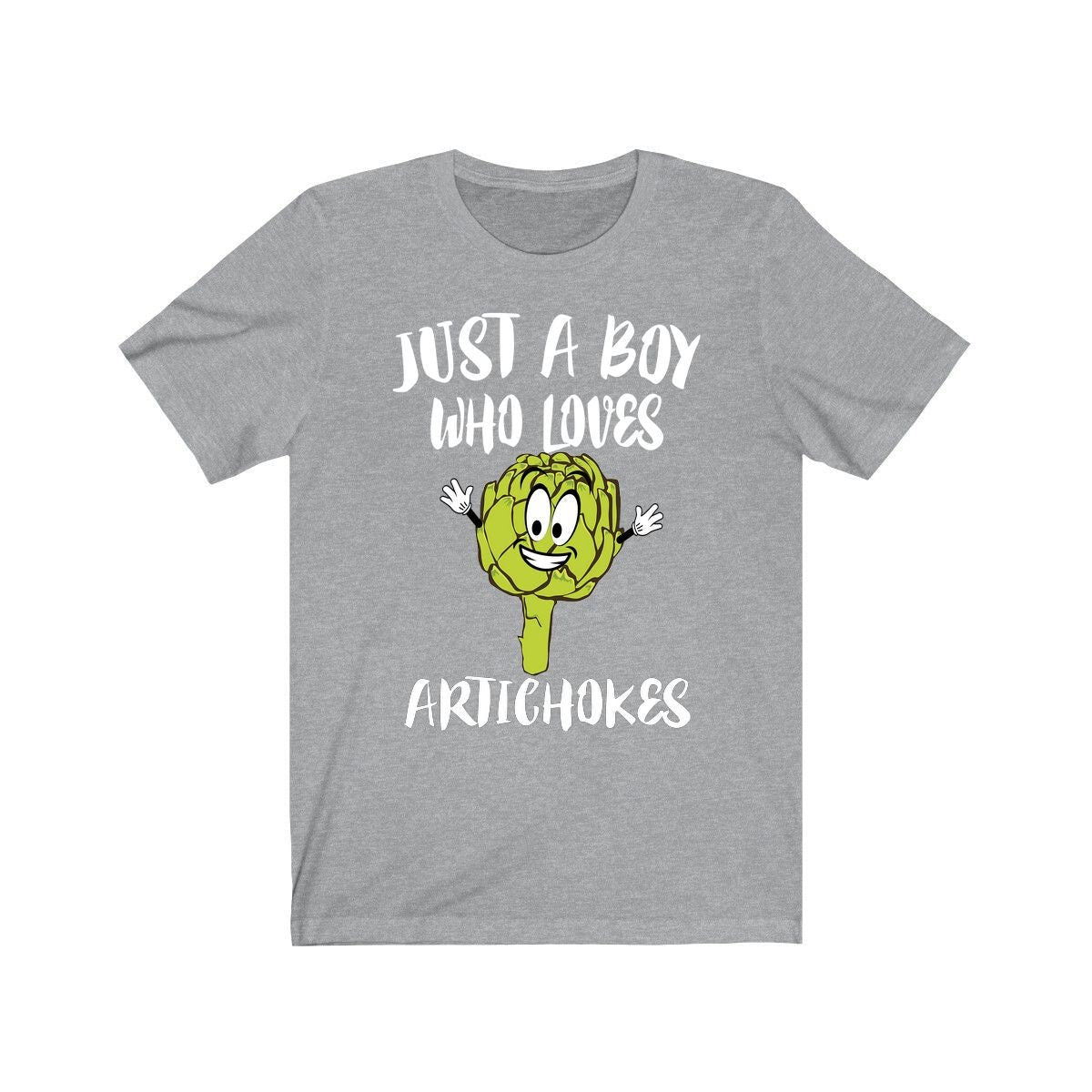 Just A Boy Who Loves Artichokes Vegetable Shirt, Artichoke Lover Shirt, Vegan Shirt, Vegetable Lover Gift,  Adult Toddler Kids T-Shirt Image 2