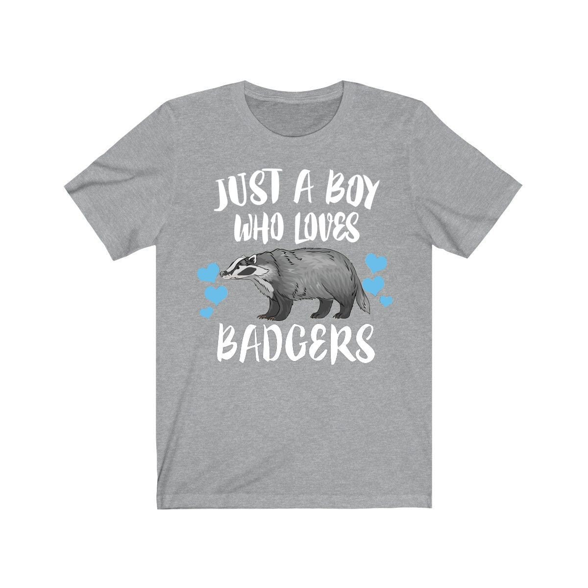 Just A Boy Who Loves Badgers Shirt, Badger Lover Shirt, Badger Shirt, Badger Lover Gift, Animal Adult Toddler Kids T-Shirt Image 2