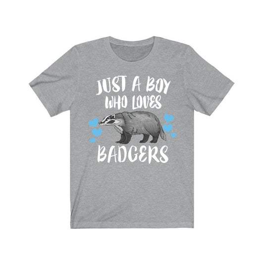 Just A Boy Who Loves Badgers Shirt - badger print design
