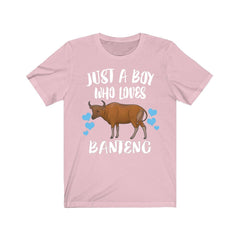 Just a boy who loves banteng endangered Southeast Asian wild cattle tee