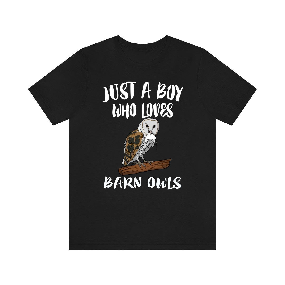 Just A Boy Who Loves Barn Owls Shirt, Barn Owl Lover Shirt, Owl Shirt, Owl Lover Gift, Animal Adult Toddler Kids T-Shirt Image 3