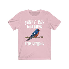 Just A Boy Who Loves Barn Swallows Shirt - barn swallow print design