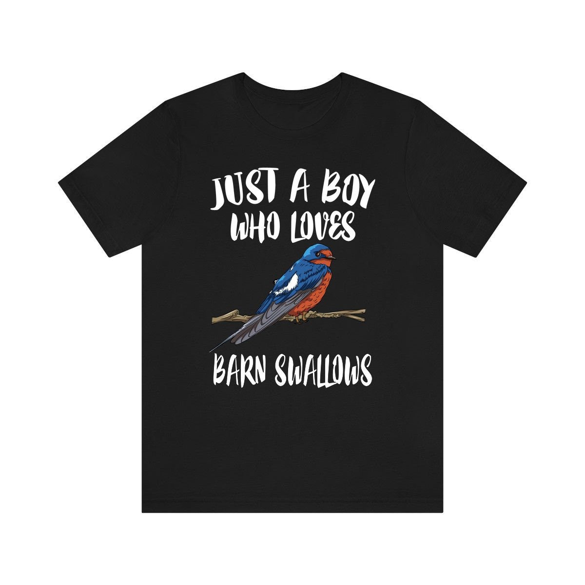 Just A Boy Who Loves Barn Swallows Shirt, Swallow Lover Shirt, Birding Shirt, Bird Lover Gift, Animal Adult Toddler Kids T-Shirt Image 2