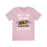 Just A Boy Who Loves Bengal Tigers Shirt, Bengal Tiger Lover Shirt, Tiger Shirt, Tiger Lover Gift, Animal Adult Toddler Kids T-Shirt Image 4