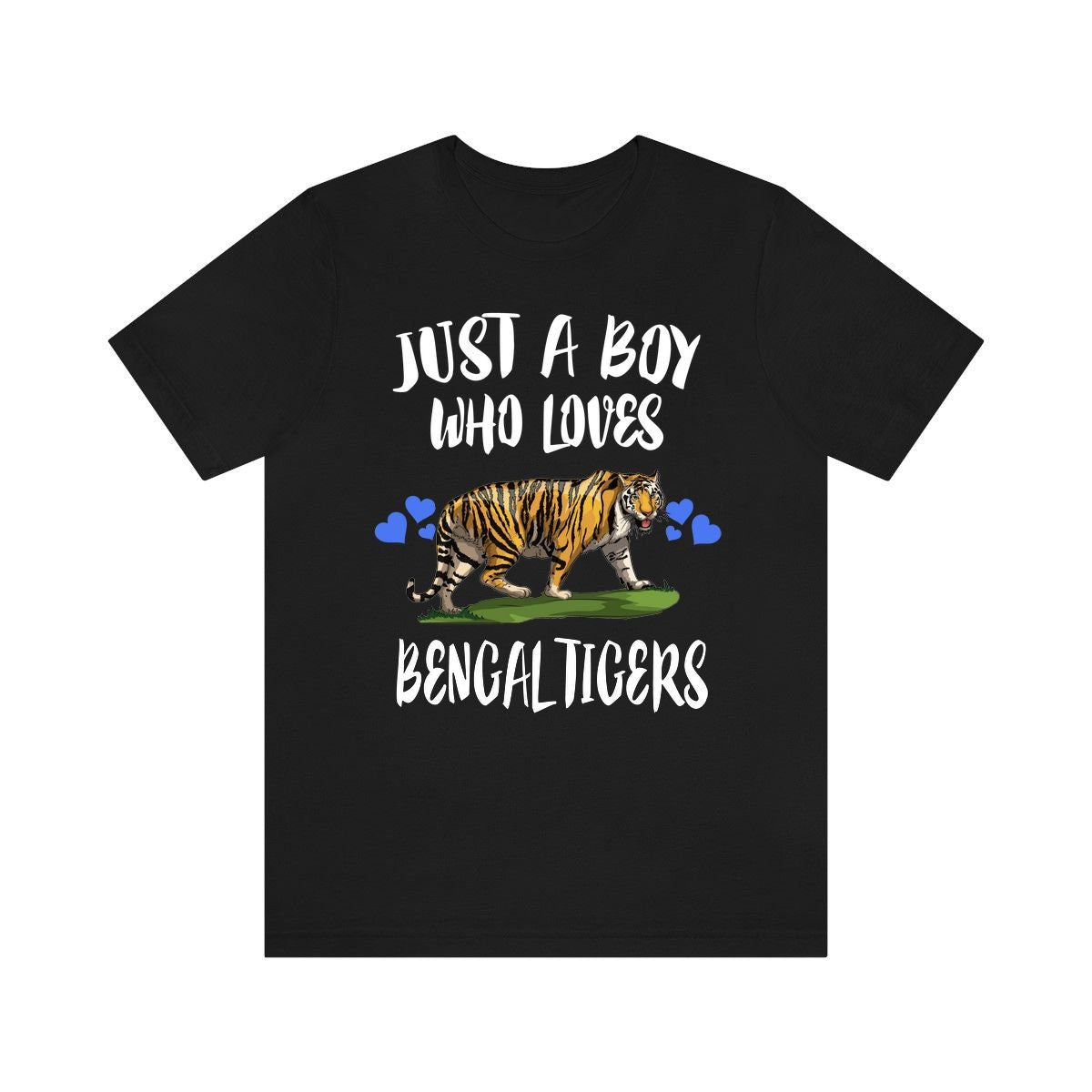 Just A Boy Who Loves Bengal Tigers Shirt, Bengal Tiger Lover Shirt, Tiger Shirt, Tiger Lover Gift, Animal Adult Toddler Kids T-Shirt Image 1