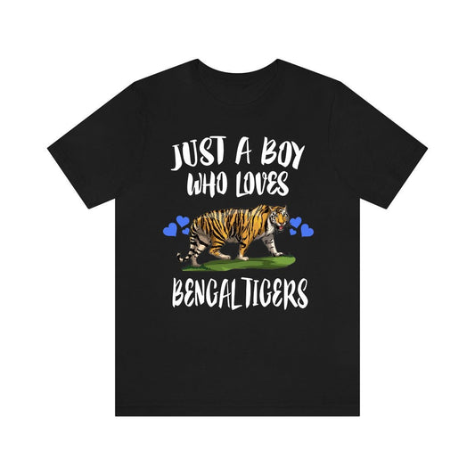 Just A Boy Who Loves Bengal Tigers Shirt - Bengal tiger print design
