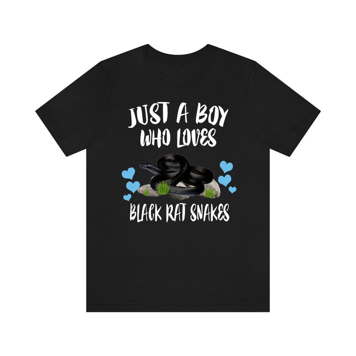 Just A Boy Who Loves Black Rat Snakes Shirt, Snake Lover Shirt, Snake Shirt, Snake Lover Gift, Animal Adult Toddler Kids T-Shirt Image 3
