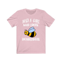 Just A Girl Who Loves Bumblebees Shirt - bumblebee print design