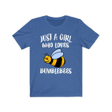 Just A Girl Who Loves Bumblebees Shirt, Bumblebee Lover Shirt, Bumblebee Shirt, Insect Animal Lover Adult Toddler Infant Kids Gift T-Shirt Image 3