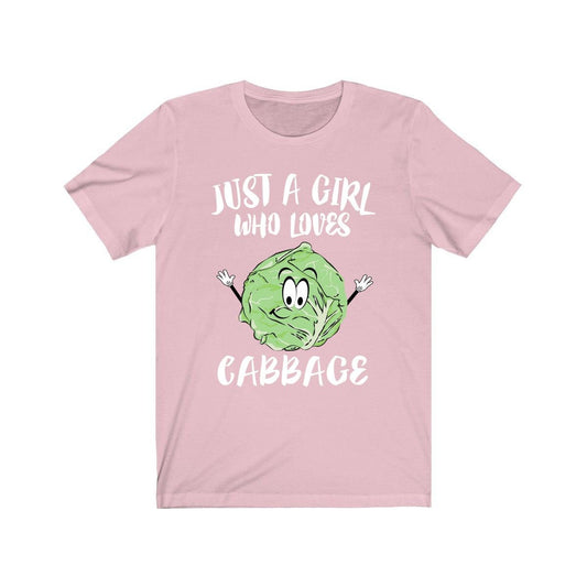 Just a girl who loves cabbage vegan vegetable lover tee