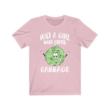 Just A Girl Who Loves Cabbage Shirt, Vegan Vegetables Shirt, Cabbage Lover Adult Toddler Infant Kids Gift T-Shirt Image 2