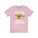 Just A Girl Who Loves Cheetah Shirt, Cheetah Shirt, Cheetah Lover Shirt, African Cheetah, Animal Adult Toddler Infant Kids Gift T-Shirt Image 2