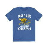 Just A Girl Who Loves Cheetah Shirt, Cheetah Shirt, Cheetah Lover Shirt, African Cheetah, Animal Adult Toddler Infant Kids Gift T-Shirt Image 4
