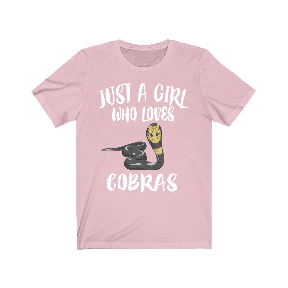 Just A Girl Who Loves Cobras Snakes Shirt, Cobra Lover Shirt, Snake Lover Shirt, Cobra Shirt, Snake Shirt, Snake Shirt, Adult Kids T-Shirt Image 2