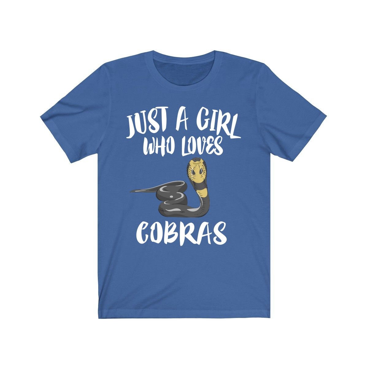 Just A Girl Who Loves Cobras Snakes Shirt, Cobra Lover Shirt, Snake Lover Shirt, Cobra Shirt, Snake Shirt, Snake Shirt, Adult Kids T-Shirt Image 4