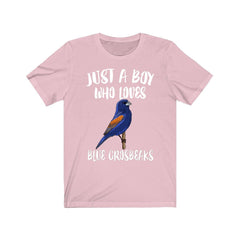 Just A Boy Who Loves Blue Grosbeaks Birds Shirt - blue grosbeak print design