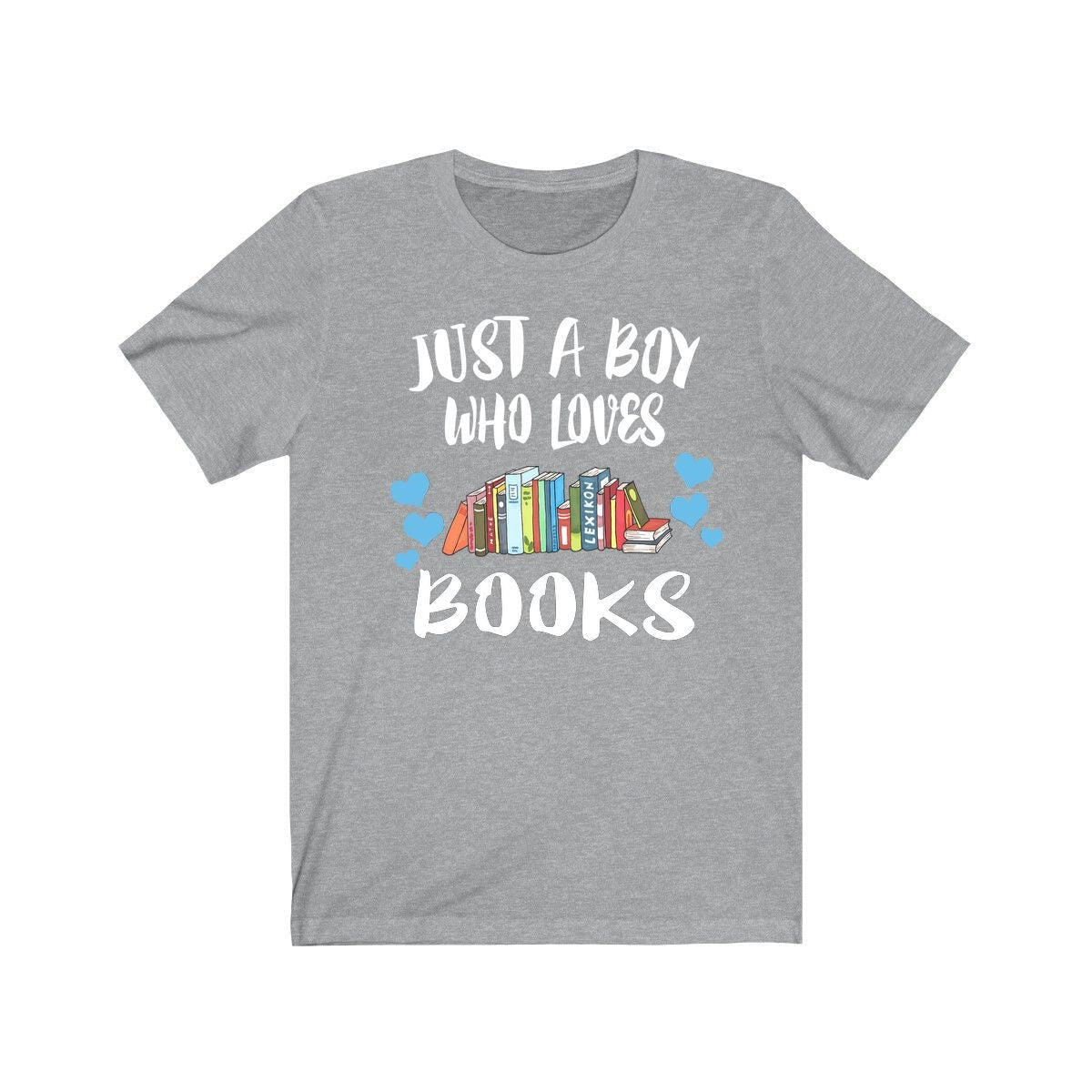 Just A Boy Who Loves Books Shirt, Book Lover Shirt, Book Shirt, Book Lover Gift, Animal Adult Toddler Kids T-Shirt Image 2