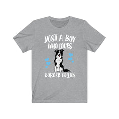 Just A Boy Who Loves Border Collies Shirt - Border Collie print design