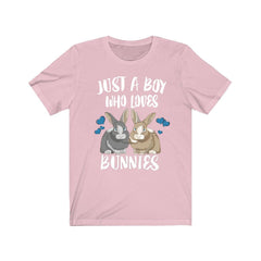 Just A Boy Who Loves Bunnies Rabbits Shirt - bunny print design