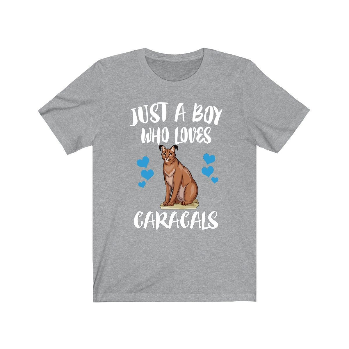 Just A Boy Who Loves Caracals Cats Shirt, Caracal Lover Shirt, Caracal Shirt, Cat Lover Gift, Animal Adult Toddler Kids T-Shirt Image 2