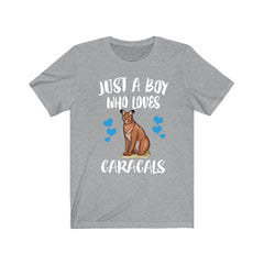 Just A Boy Who Loves Caracals Shirt - caracal print design