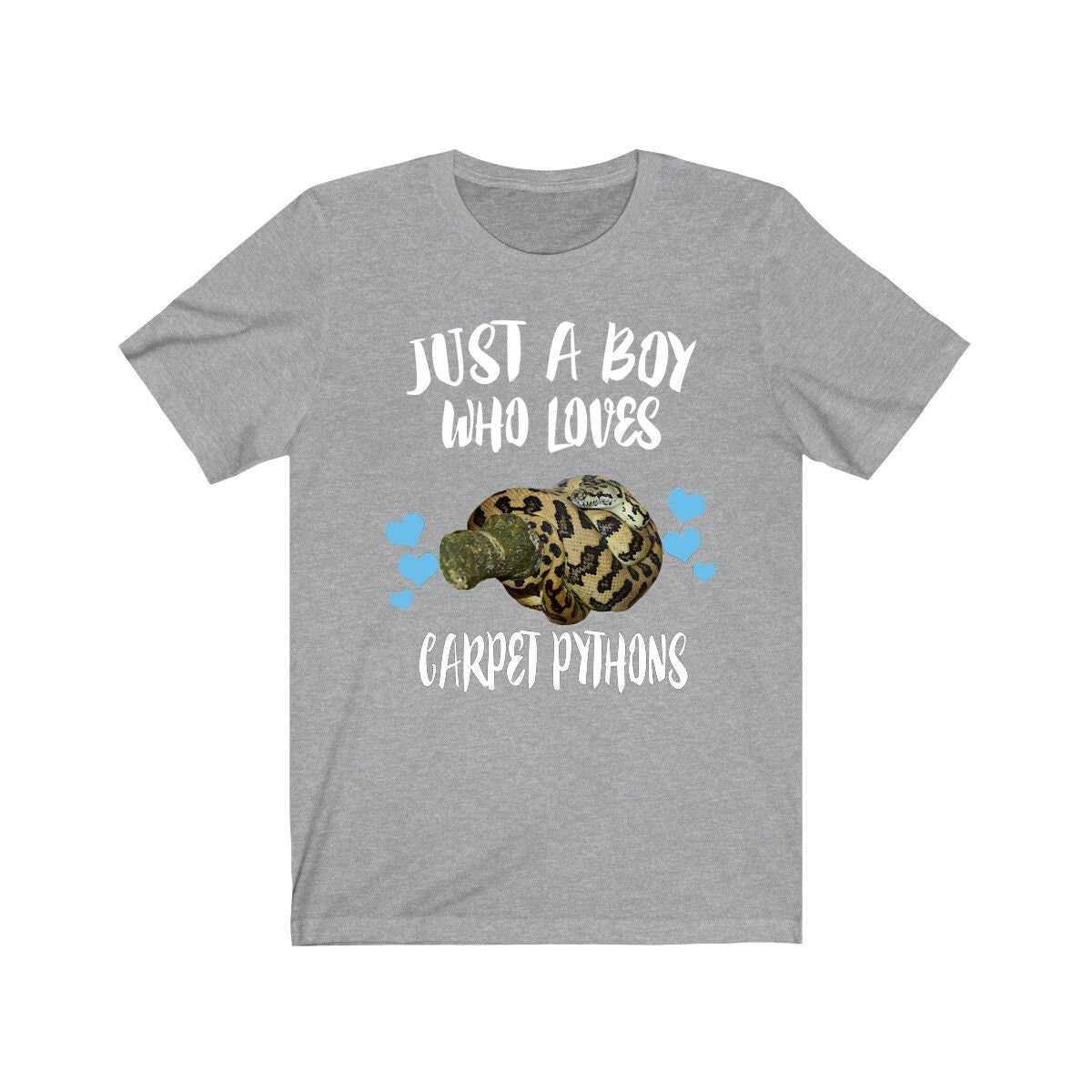 Just A Boy Who Loves Carpet Pythons Shirt, Carpet Python Lover Shirt, Snake Shirt, Python Lover Gift, Animal Adult Toddler Kids T-Shirt Image 1