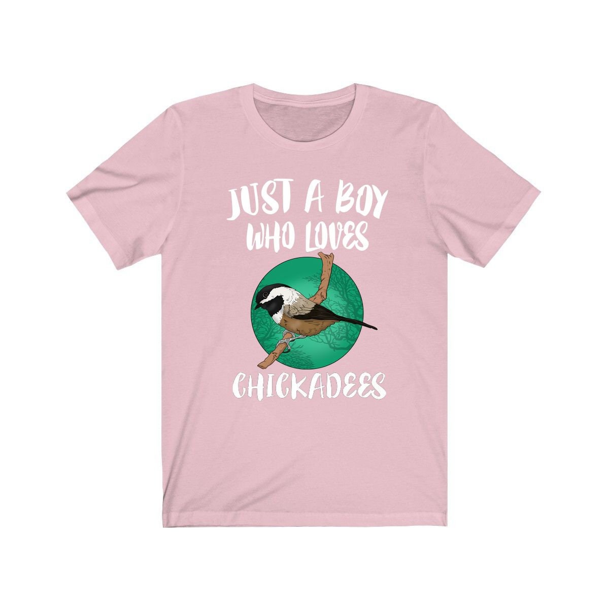 Just A Boy Who Loves Chickadees Shirt, Chickadee Lover Shirt, Birding Shirt, Chickadee Shirt, Bird Lover Gift, Animal Adult Kids T-Shirt Image 4