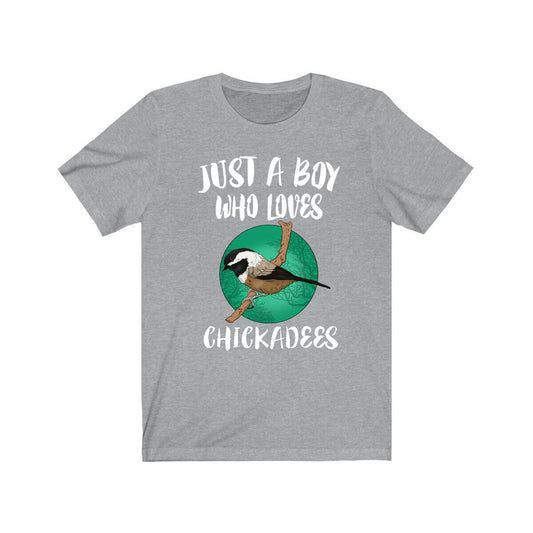 Just A Boy Who Loves Chickadees Shirt - chickadee print design