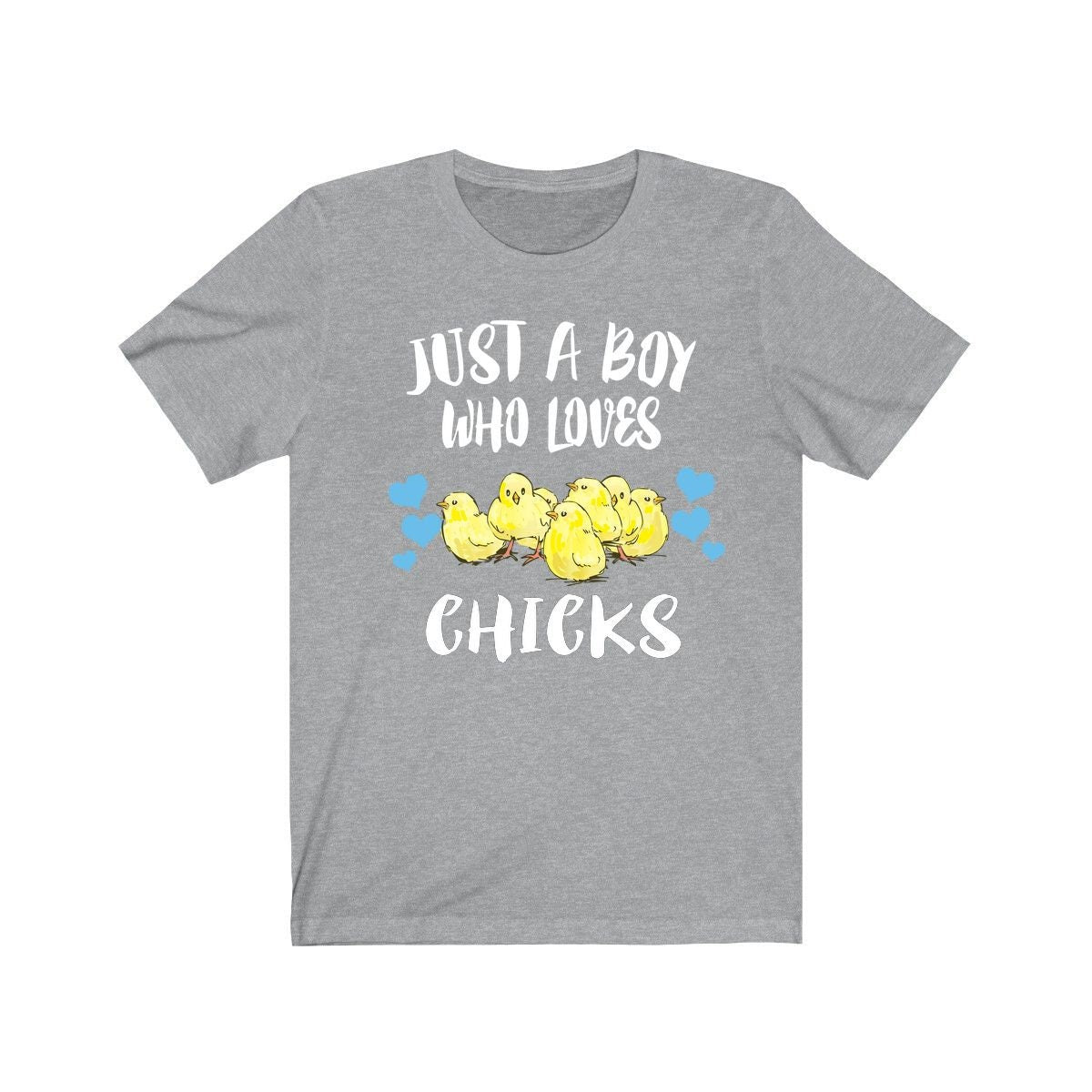 Just A Boy Who Loves Chicks Shirt, Chicks Lover Shirt, Chicken Shirt, Chicken Lover Gift, Animal Adult Kids T-Shirt Image 2