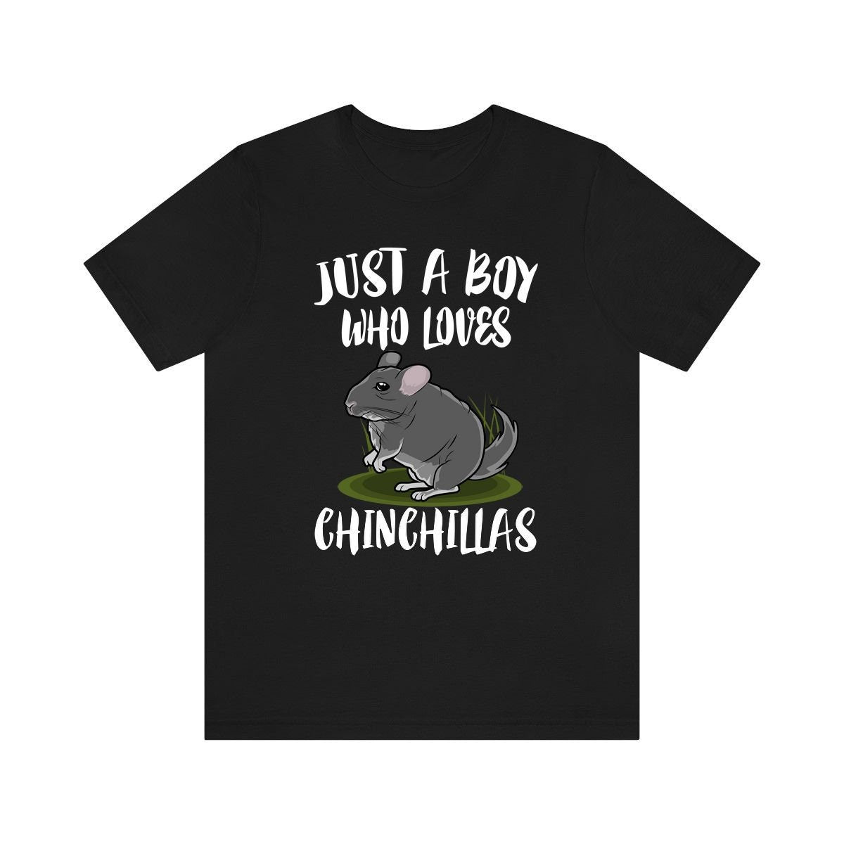 Just A Boy Who Loves Chinchillas Shirt, Chinchilla Lover Shirt, Chinchilla Shirt, Chinchilla Lover Gift, Animal Adult Kids T-Shirt Image 1