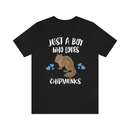 Just A Boy Who Loves Chipmunks Shirt - chipmunk print design