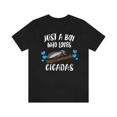 Just A Boy Who Loves Cicadas Shirt - cicada print design