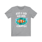 Just A Boy Who Loves Clownfish Shirt, Clownfish Lover Shirt, Clownfish Shirt, Fish Lover Gift, Animal Adult Kids T-Shirt Image 2