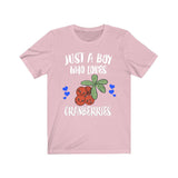 Just A Boy Who Loves Cranberries Shirt, Cranberry Lover Shirt, Fruit Shirt, Cranberry Lover Gift, Animal Adult Kids T-Shirt Image 4