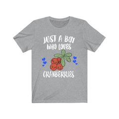Just A Boy Who Loves Cranberries Shirt - cranberry print design