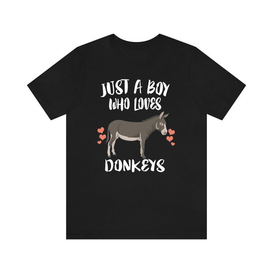 Just A Boy Who Loves Donkeys Shirt - donkey print design