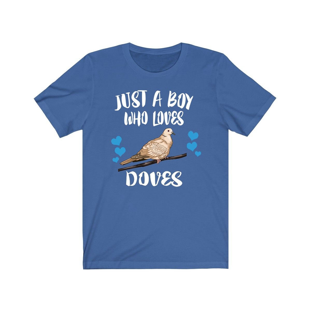 Just A Boy Who Loves Doves Birds Shirt, Dove Lover Shirt, Birding Shirt, Bird Gift, Animal Adult Kids T-Shirt Image 1