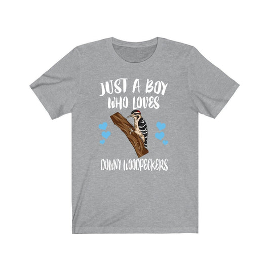Downy Woodpecker T-Shirt for Boys - downy woodpecker print design