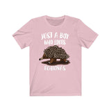 Just A Boy Who Loves Echidnas Shirt, Echidna Lover Shirt, Echidna Shirt, Echidna Gift, Animal Adult Kids T-Shirt Image 4