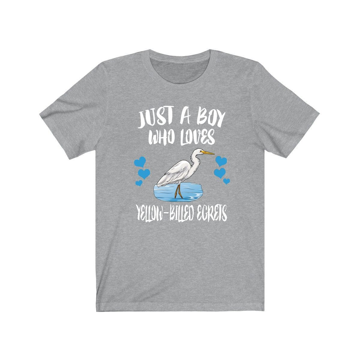 Just A Boy Who Loves Yellow-billed Egrets Shirt, Egret Lover Shirt, Birding Shirt, Bird Gift, Animal Adult Kids T-Shirt Image 2