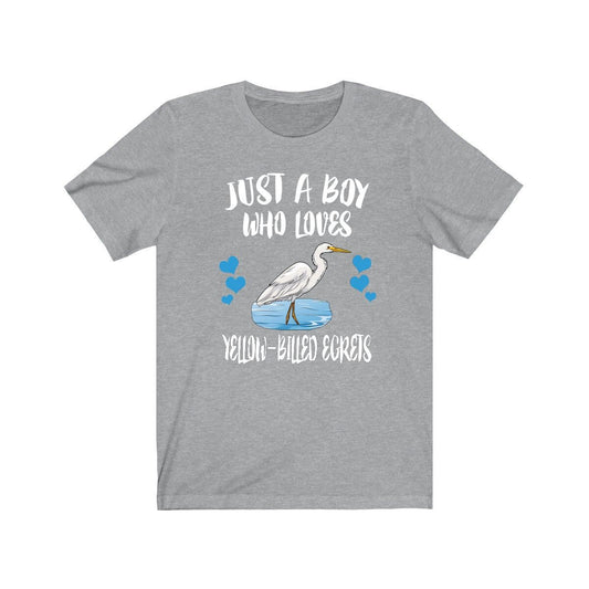 Yellow-Billed Egret T-Shirt for Boys - yellow-billed egret print design