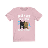 Just A Boy Who Loves French Bulldogs Shirt, French Bulldog Lover Shirt, Dog Shirt, Bulldog Lover Gift, Animal Adult Kids T-Shirt Image 4